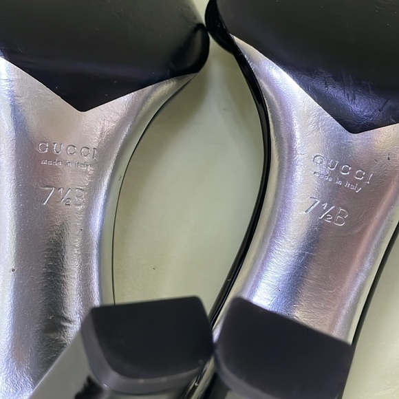 Vintage black/silver Gucci patent leather heels in original box - Picture 16 of 16